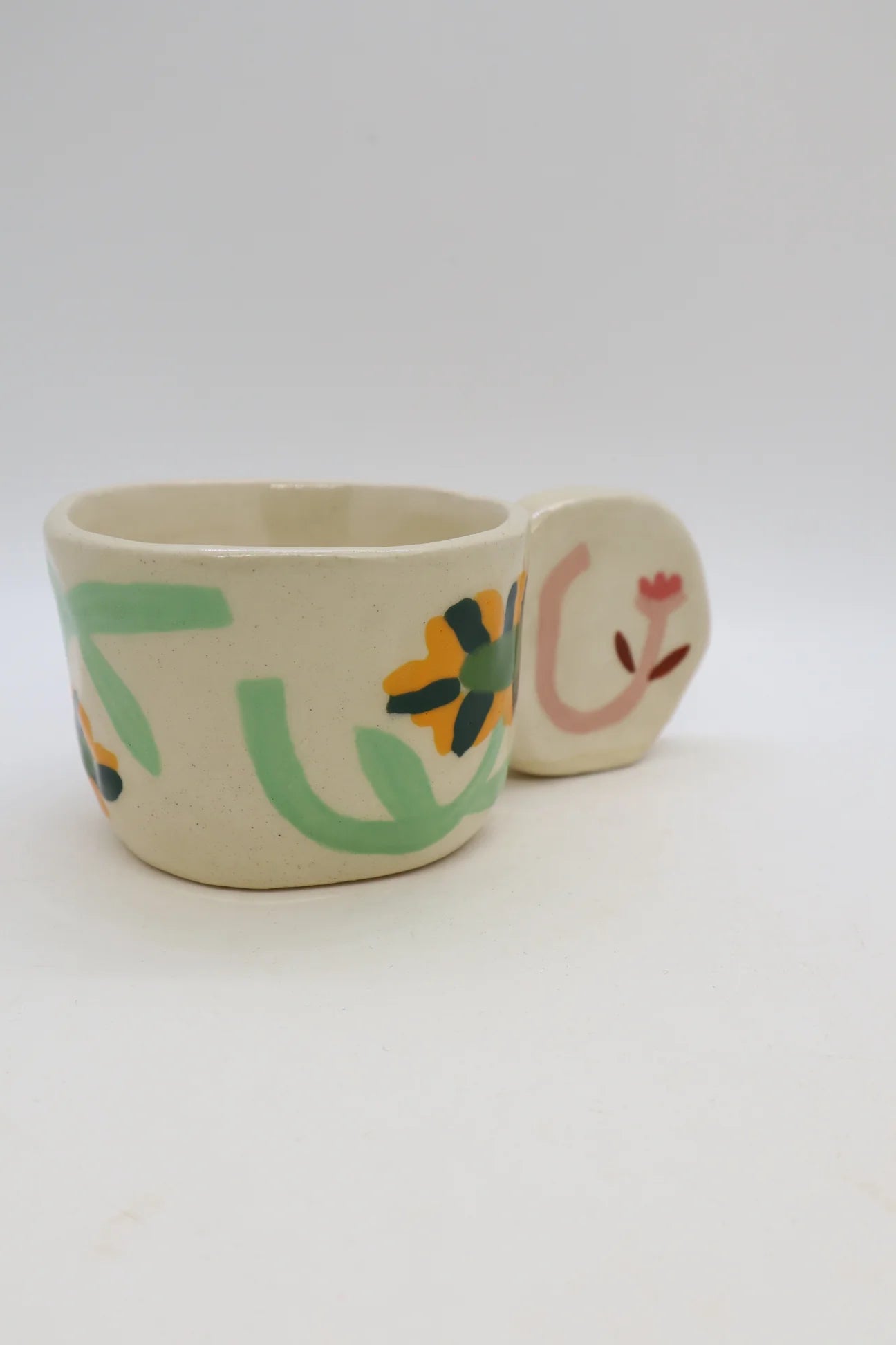 Mint Wildflower Art Mug