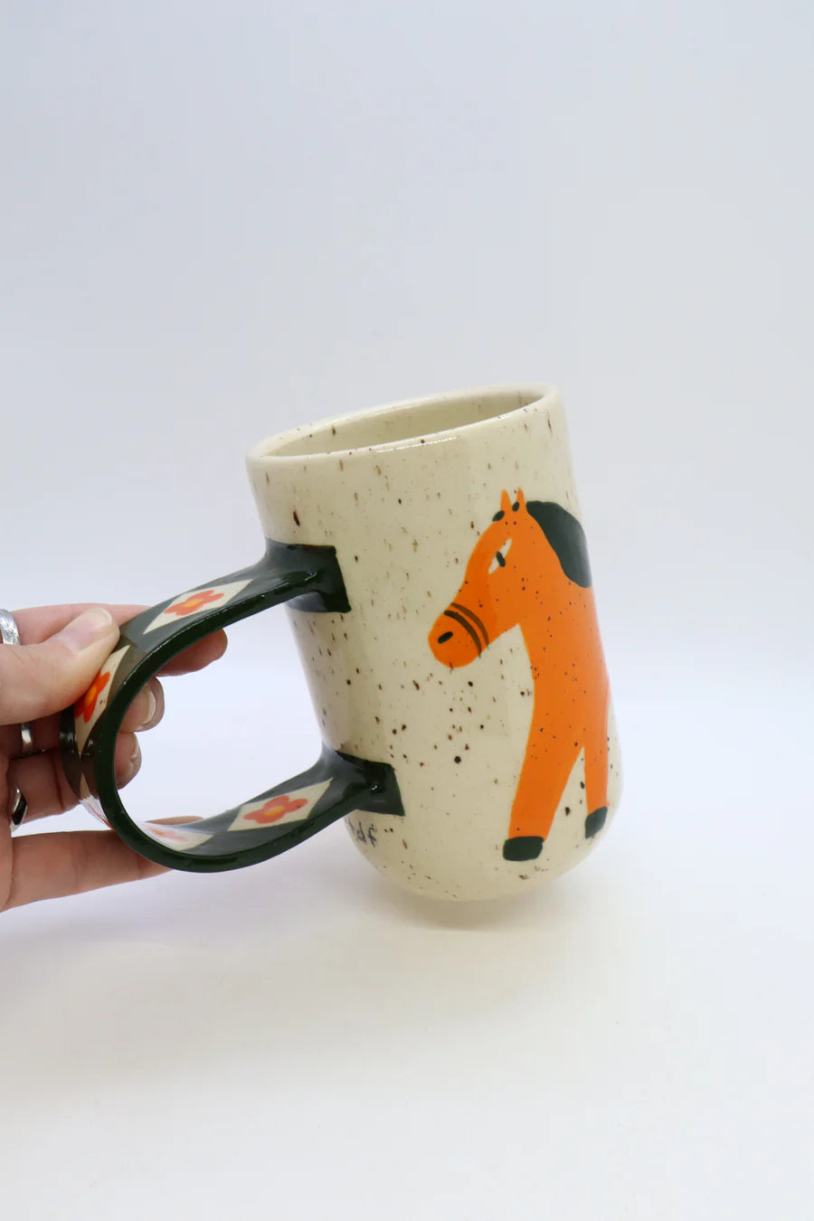 Long Horse Slab Art Mug