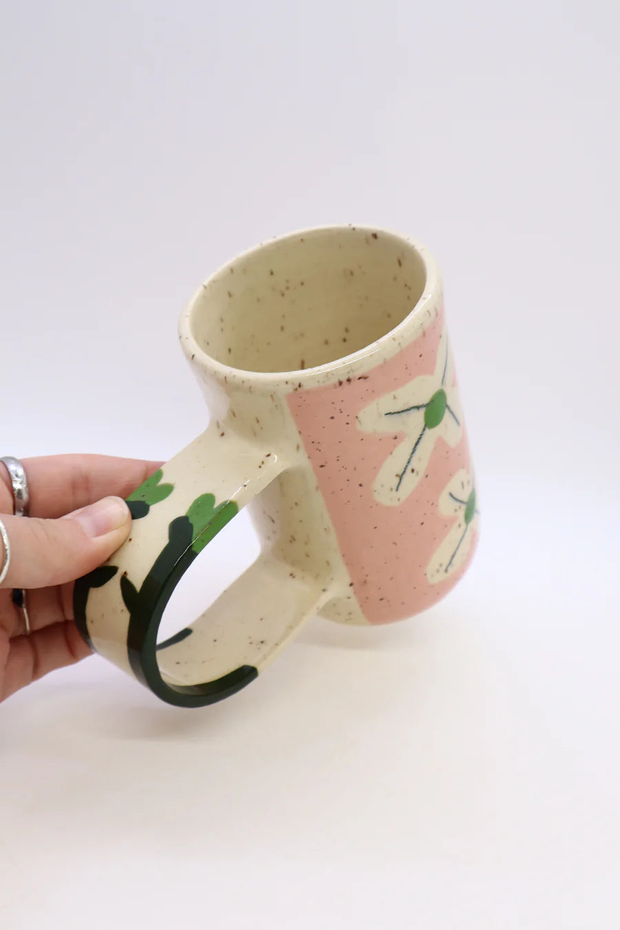 Pink Pattern Slab Mug