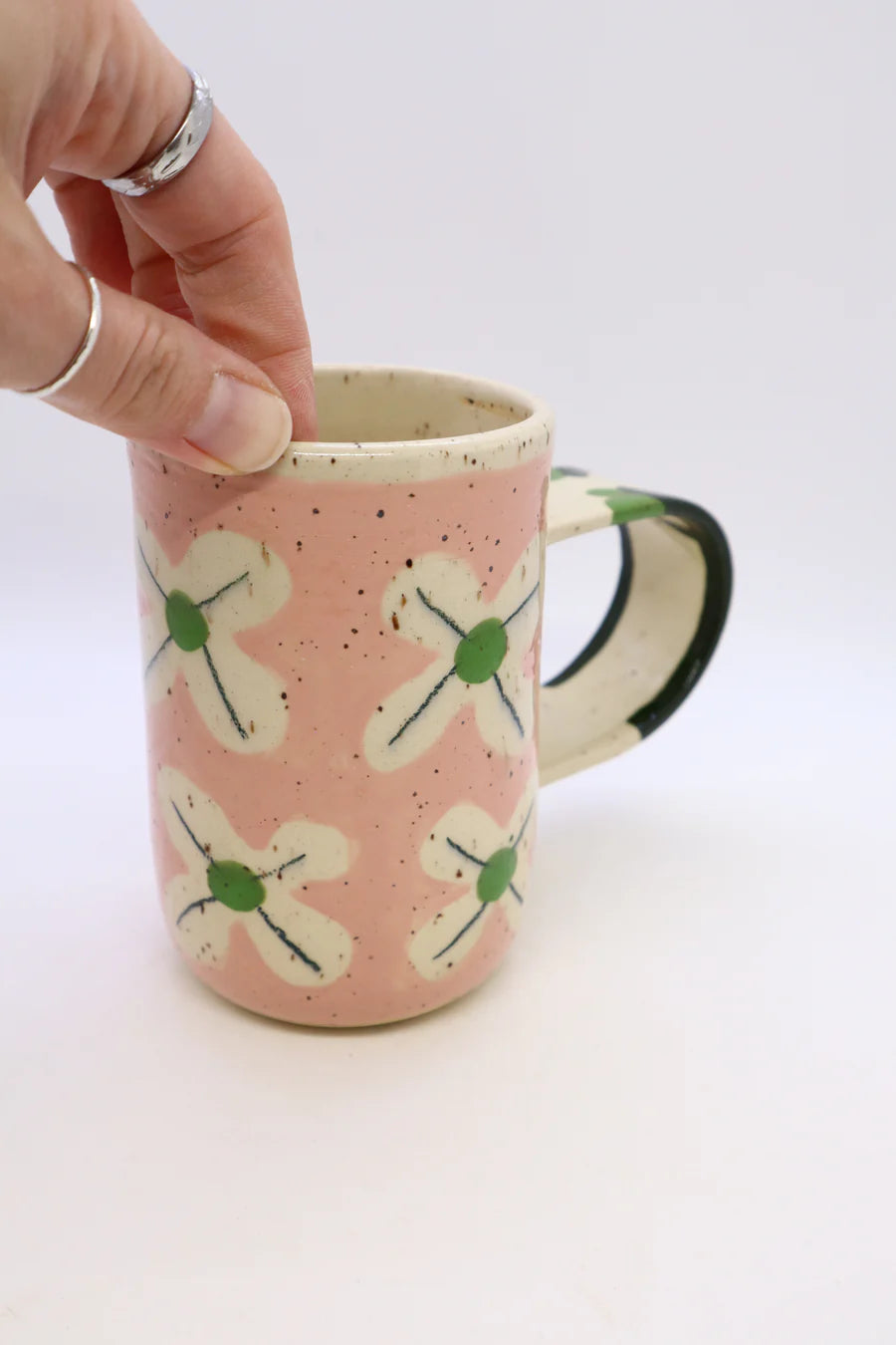 Pink Pattern Slab Mug