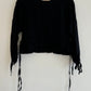 Gillian Stevens Black Linen Top