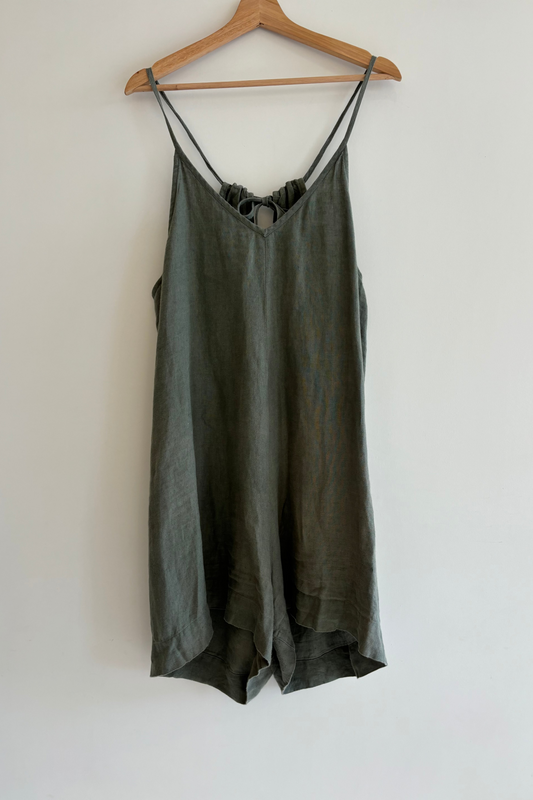 Not Perfect Linen Romper