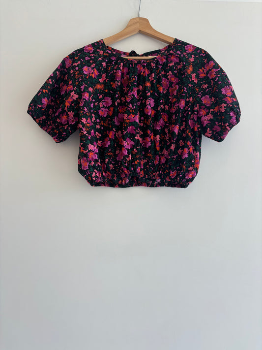 A Bronze Age Floral Crop Top