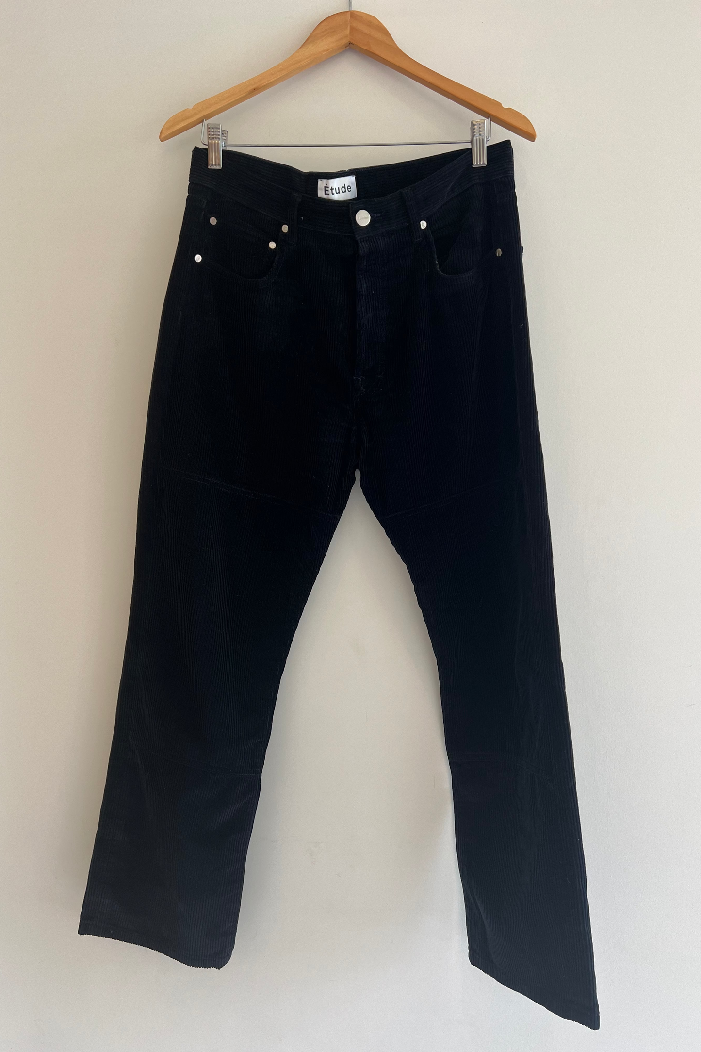 Études Black Corduroy Pants