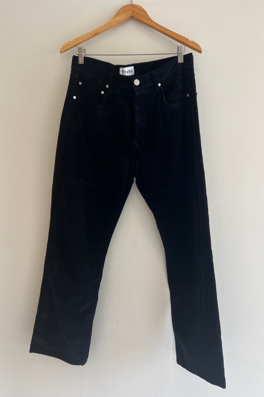 Études Black Corduroy Pants
