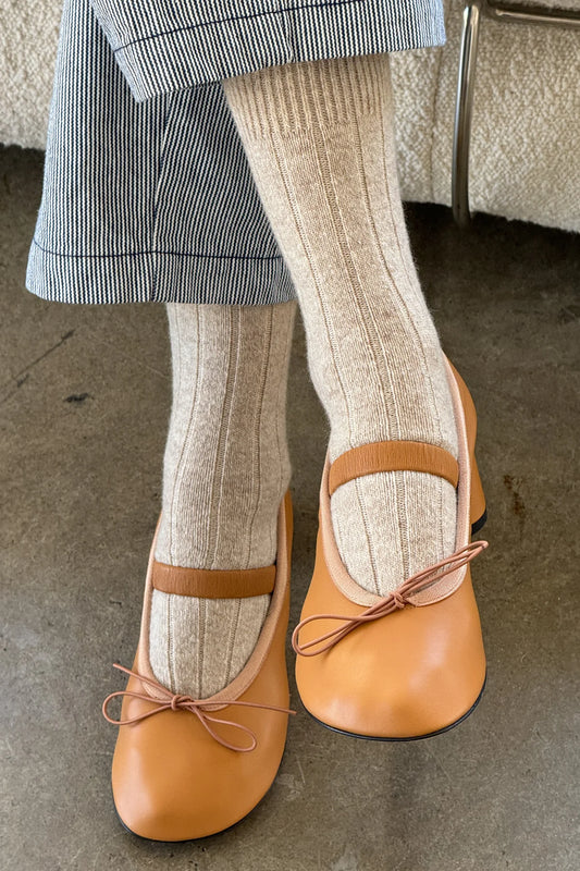 Classic Cashmere Socks - Fawn