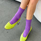 Her Socks - Mercerized Combed Cotton in Violet