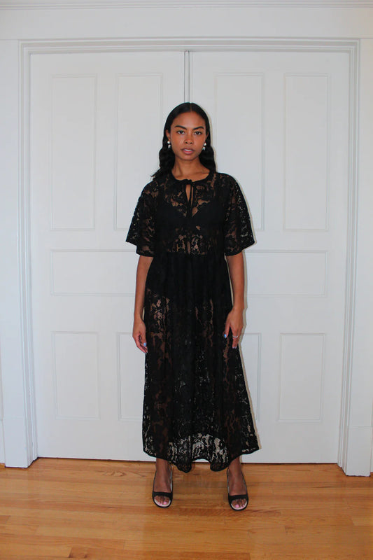 Zelda Dress Black Lanai Lace