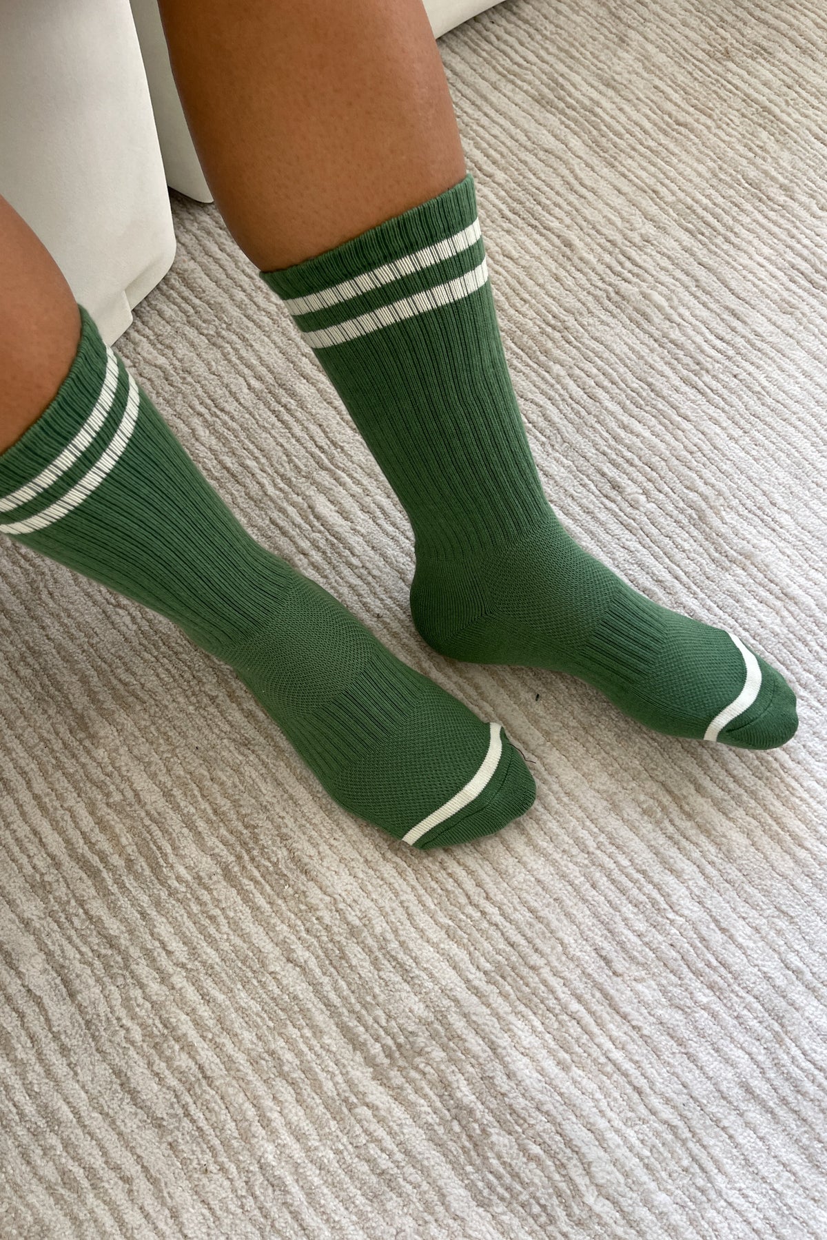 EXTENDED Boyfriend Socks in Moss