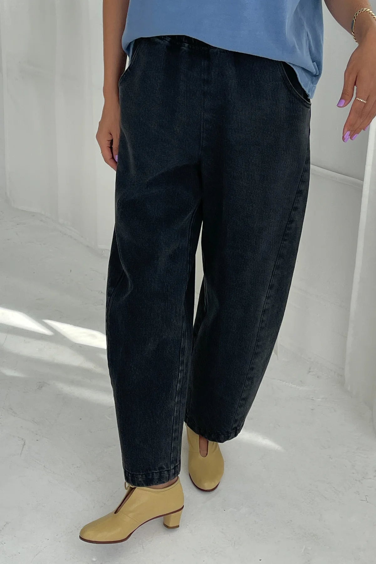 Arc Pants - Black Denim