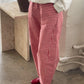 Gingham Arc Pants - Red Gingham