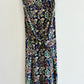 Vintage Floral Silk Dress