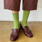 Her Socks - Mercerized Cotton in Cactus