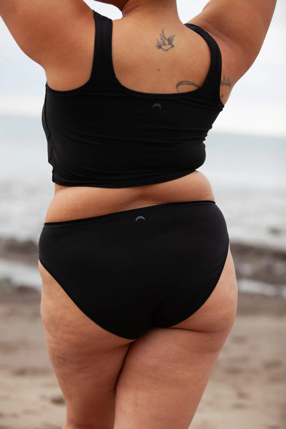 High Rise Bikini Undies - Black