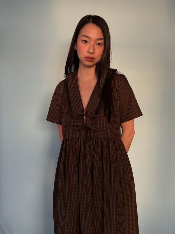 Shiloh Dress - Toasted Gingham