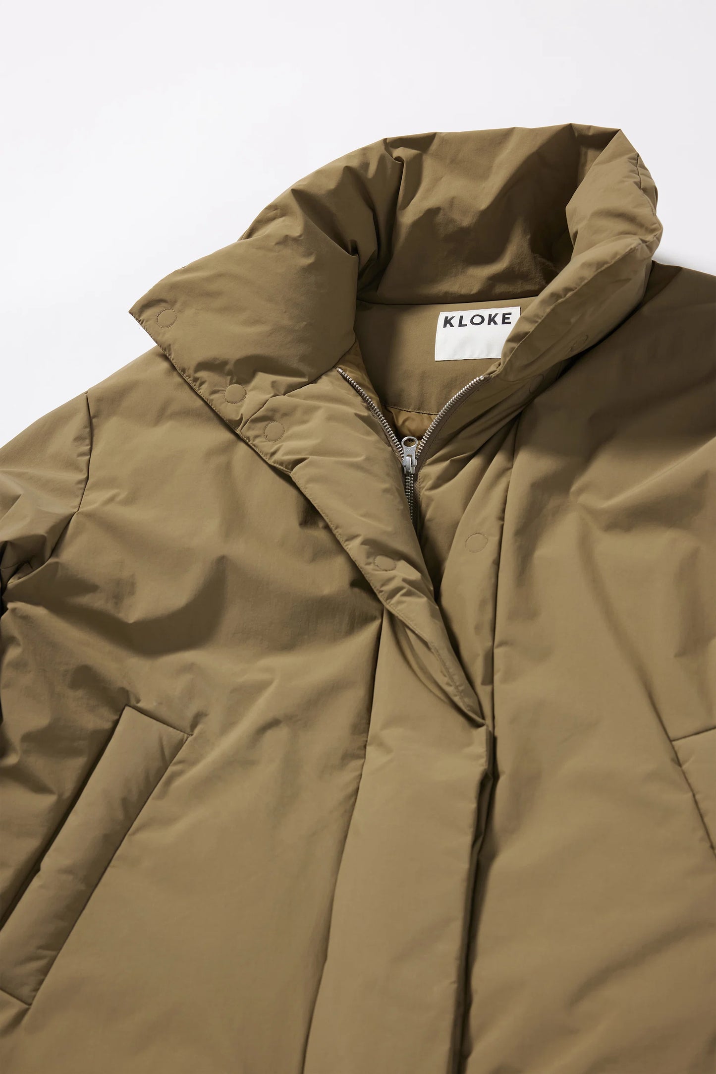 Floating Puffa Coat - Olive