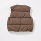 Static Quilted Down Vest - Cocoa