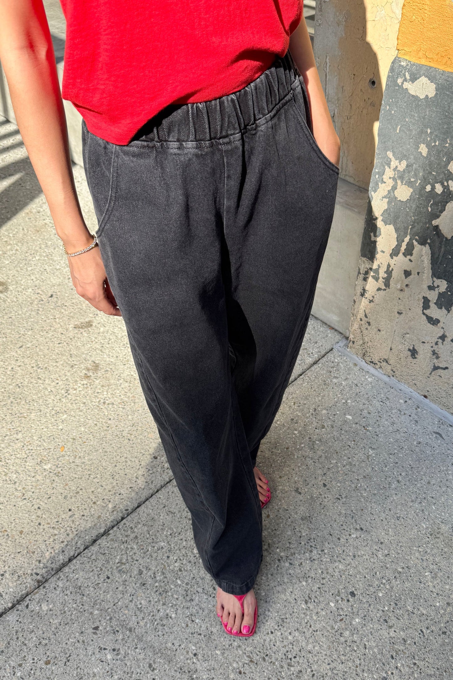 Long Arc Pant - Black Denim