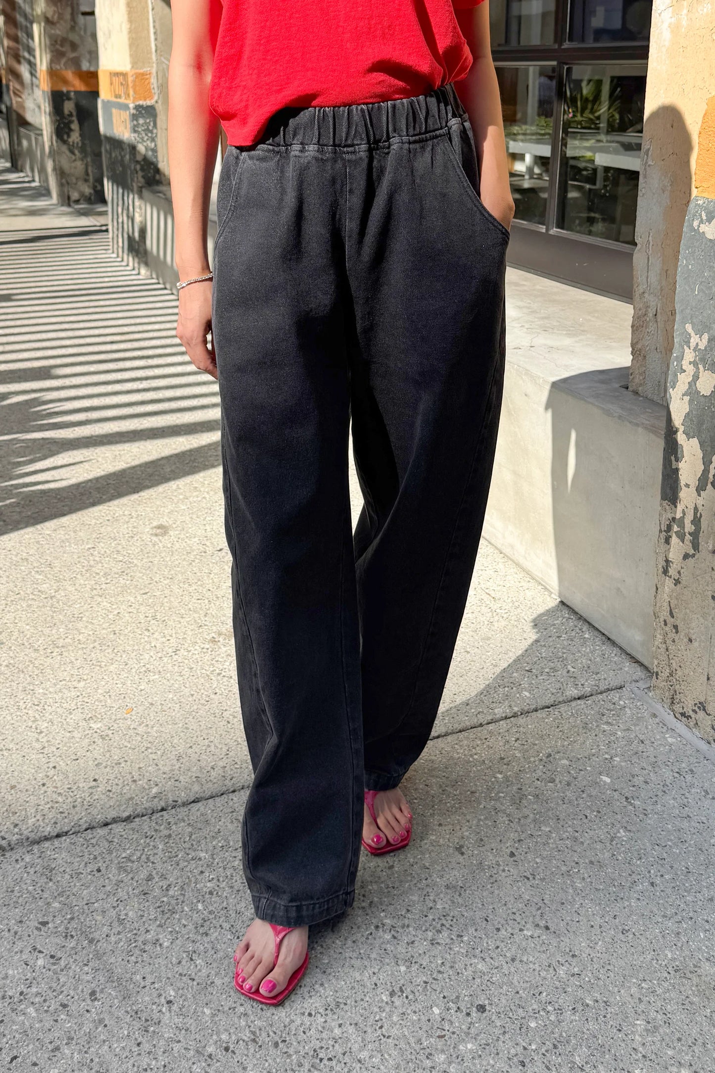 Long Arc Pant - Black Denim