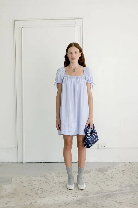 Mazzy Dress - Micro Stripe