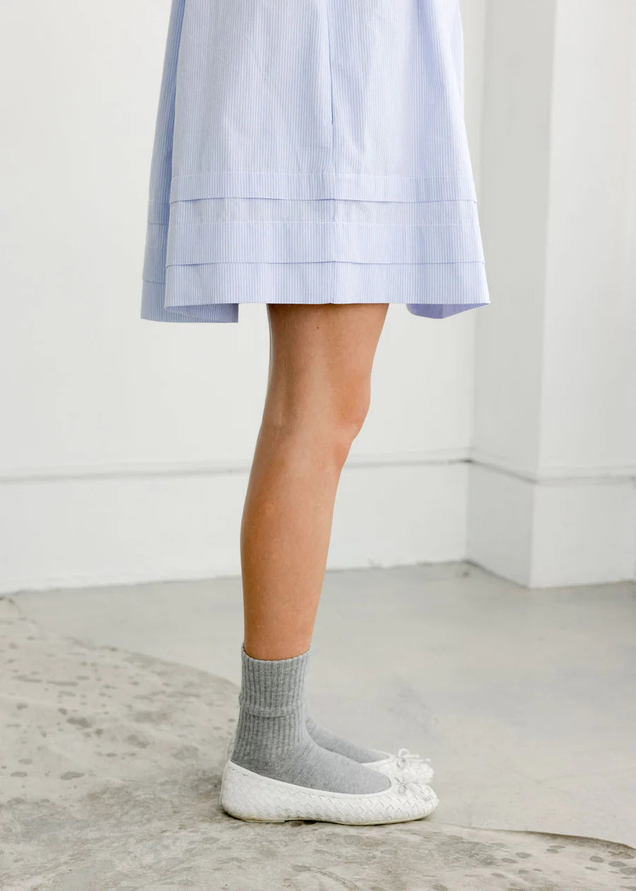 Mazzy Dress - Micro Stripe