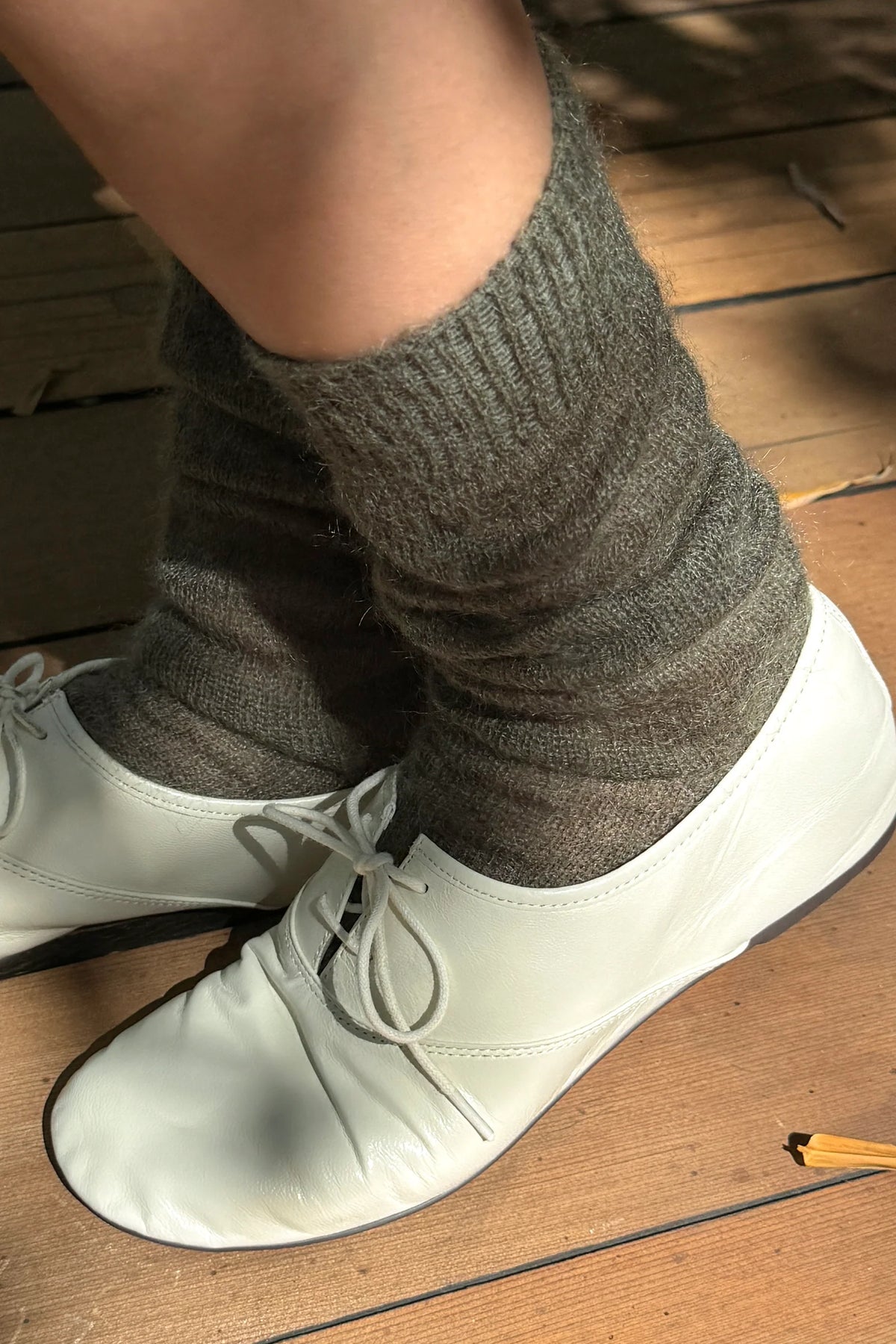 Mohair Veil Socks - Mountain Olive