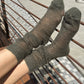 Mohair Veil Socks - Mountain Olive
