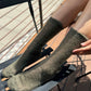 Mohair Veil Socks - Mountain Olive