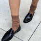 Mohair Veil Socks - Mocha