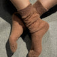 Mohair Veil Socks - Mocha
