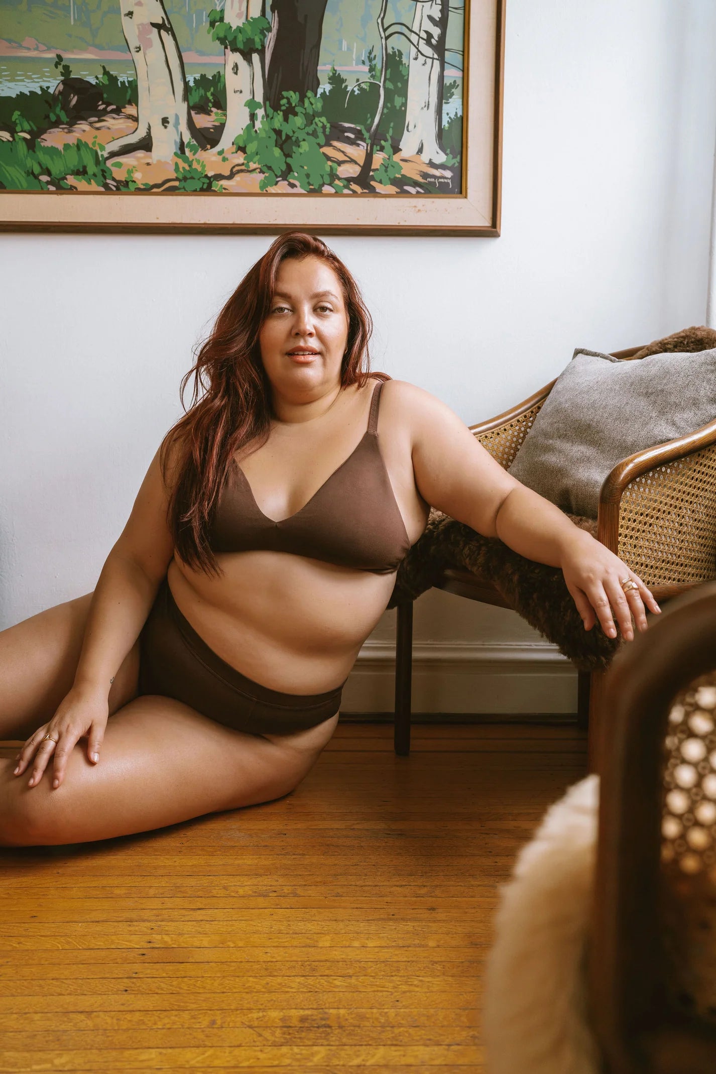 Triangle Bra - Brown