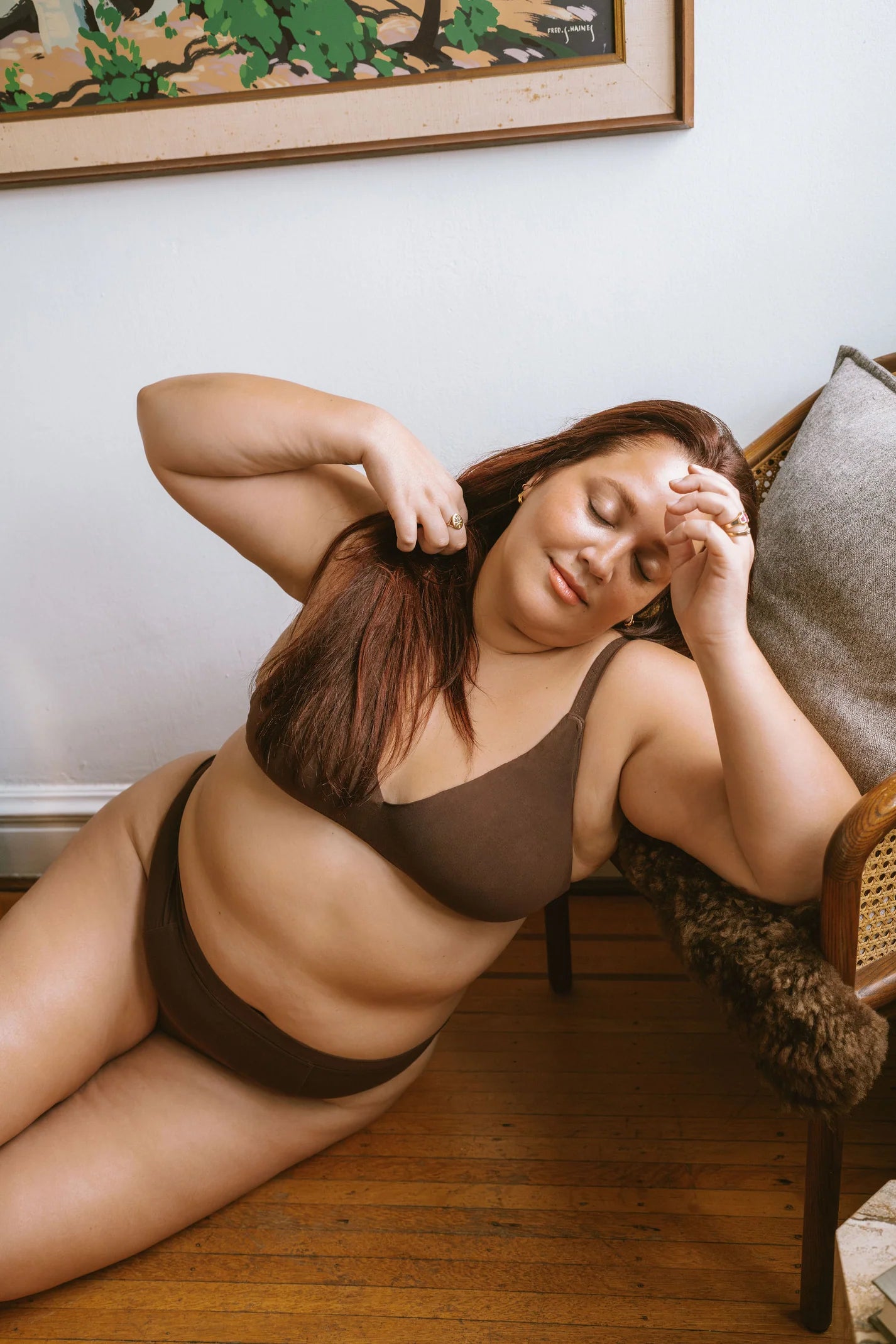 Triangle Bra - Brown
