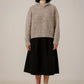 Oversized Shawl Pullover - Marble