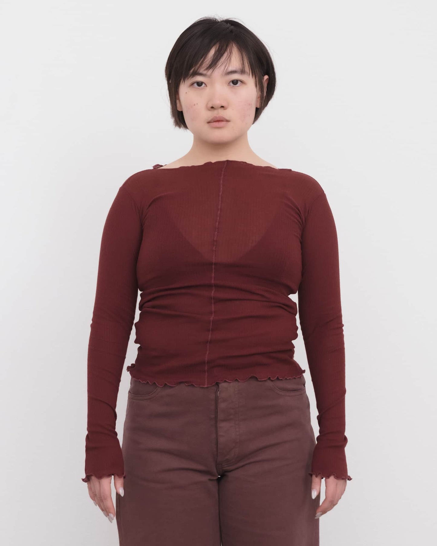 Pama Long Sleeve Tee - Nara Red