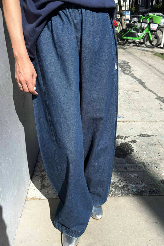 Parachute Pants - Blue Denim