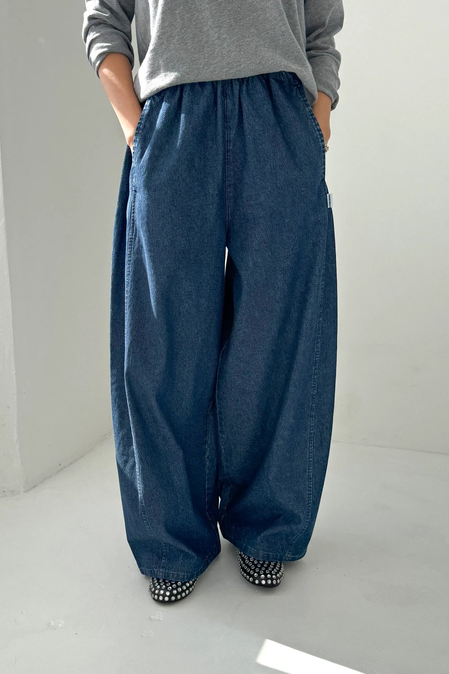 Parachute Pants - Blue Denim