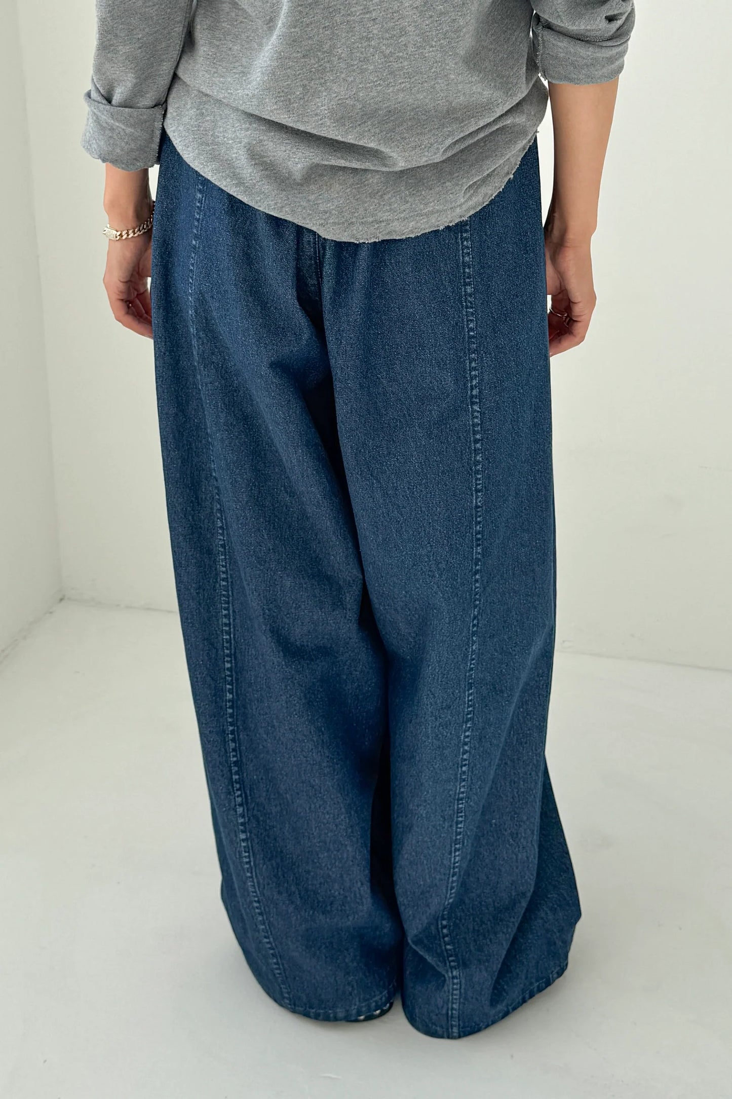 Parachute Pants - Blue Denim