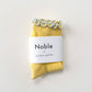 The Petite Ruffled Modal Socks - Butter/ Baby Blue