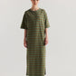 Fidelity Dress - Olive and Tan Stripe