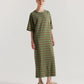 Fidelity Dress - Olive and Tan Stripe