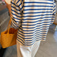 Sailor Top - Blue Stripe On Cream