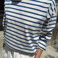 Sailor Top - Blue Stripe On Cream