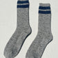 Snow Varsity Socks - Grey/Blue