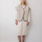 Knit Weave Vest - Chalk