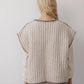 Knit Weave Vest - Chalk