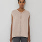Pointelle Vest - Peony