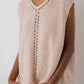 Pointelle Vest - Peony