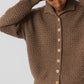 Lattice Cardigan - Camel