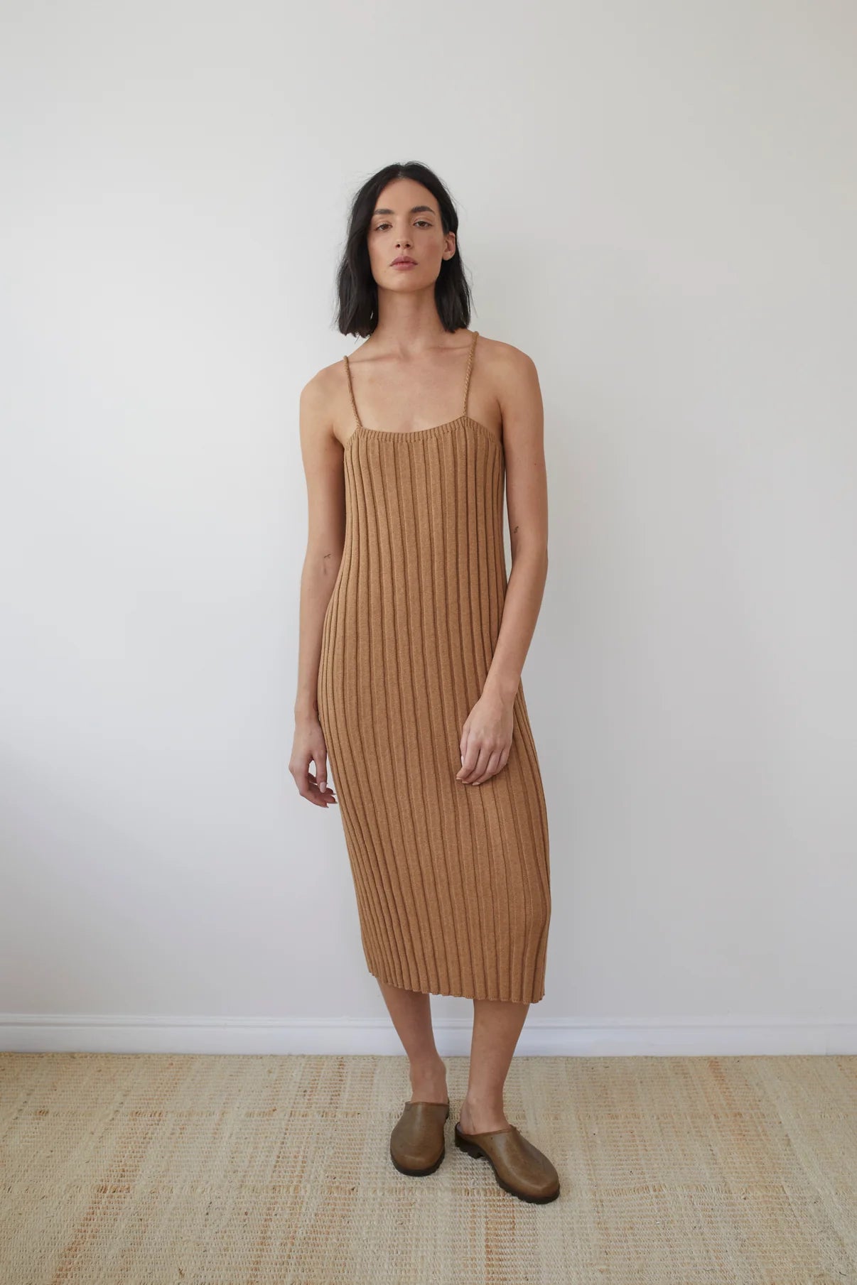 Rib Dress - Toffee