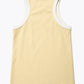 Flux Racer Back Tank - Butter w Ecru Bind
